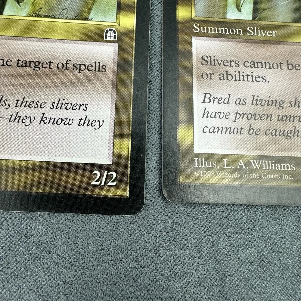 MTG Crystalline Sliver Stronghold Deckmaster Pair x2 Magic Cards